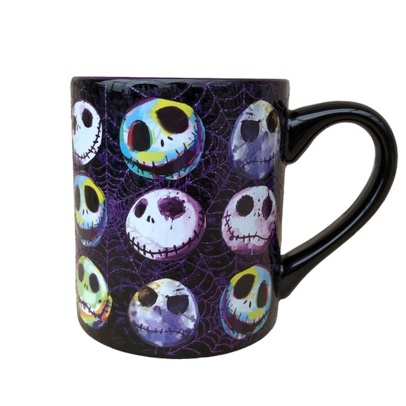 Disney The Nightmare Before Christmas Jack Skelligton Purple Coffee Mug 14 Oz - Picture 1 of 9